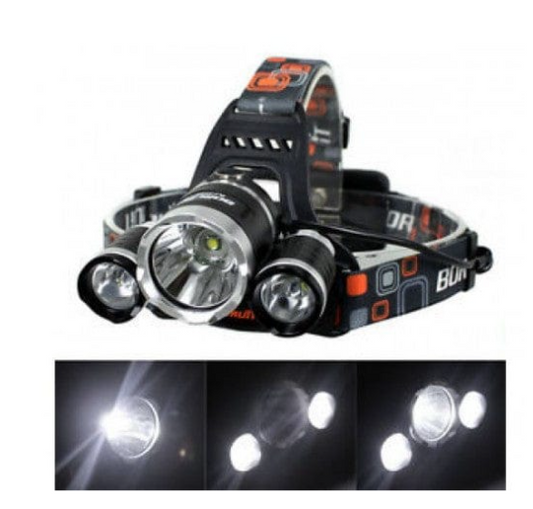 Мощен троен LED Челник RJ-3000