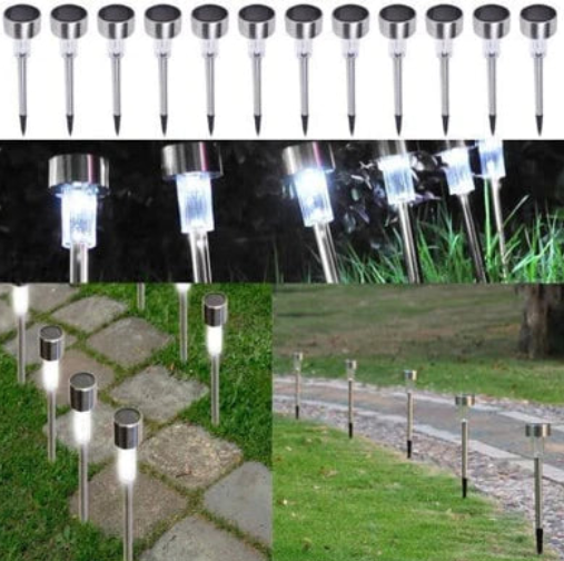 10 броя Градински соларни LED лампи