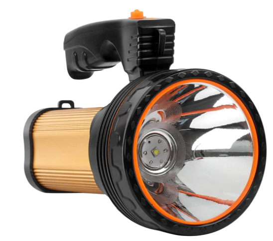 Далекобоен led фенер + челник с две led светлини ang-8101