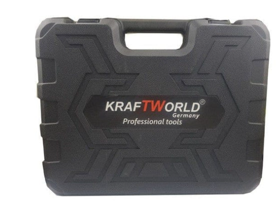 Ударен винтоверт kraft world с инструменти + подарък usb фенер / бормашина 36v, 5.0 ah